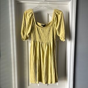 J. Crew Yellow Mini Dress